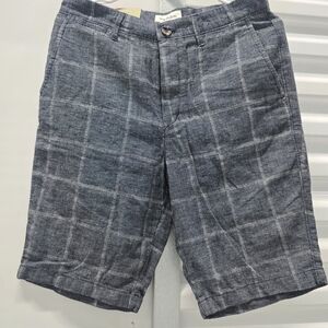 Men's Blue Checkered Shorts
